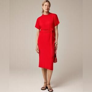 J.Crew Spring Street featherweight cashmere wrap dress